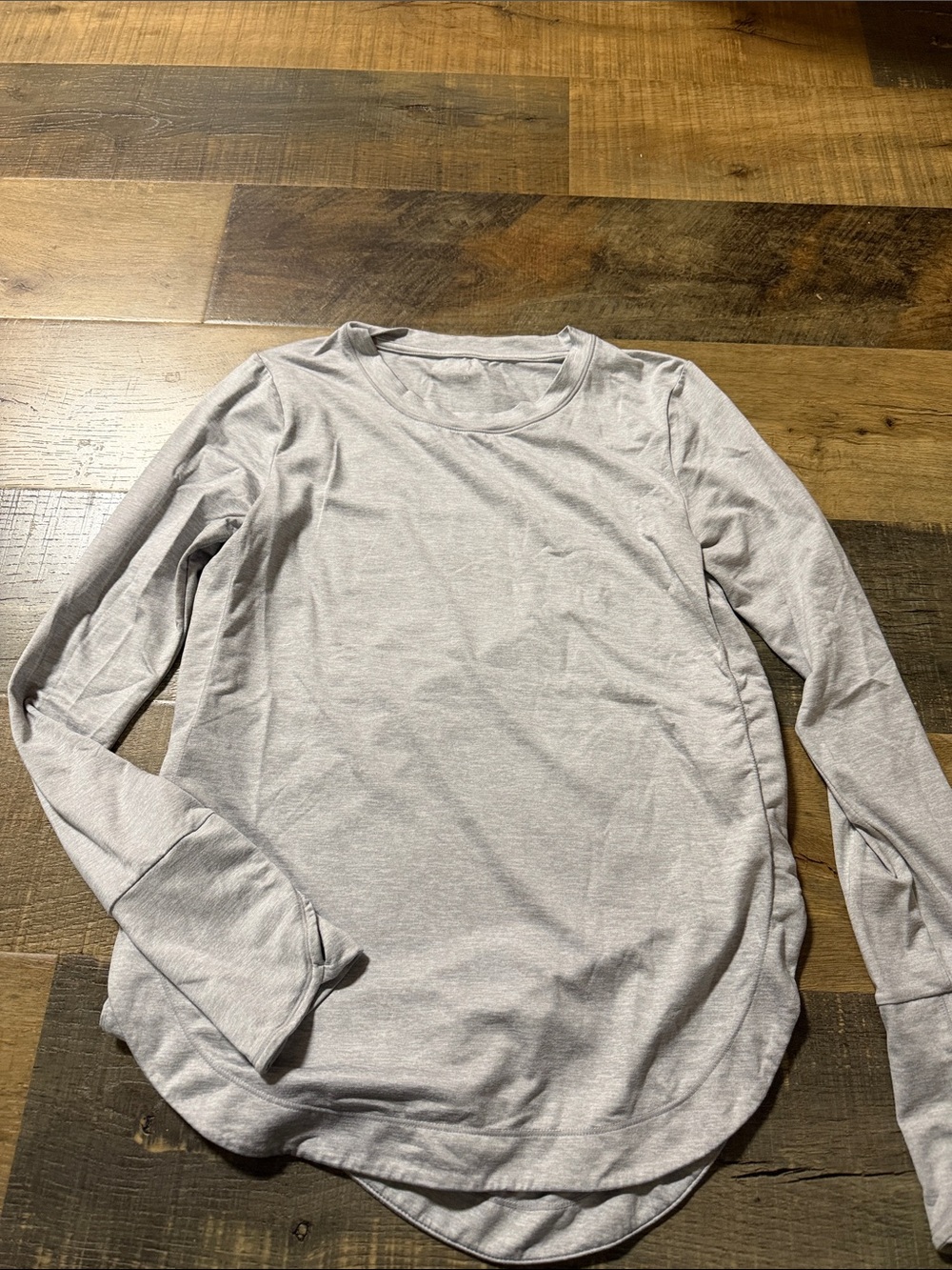 Athleta Women's Long-Sleeve Crewneck Top - Light Gray